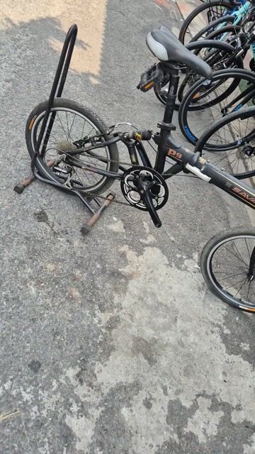 Xe đạp gấp SAVA P9 Nhôm Đen. Mua bán Xe đạp tại Huyện Hóc Môn Tp Hồ Chí Minh được đăng bởi mr phát hình 1