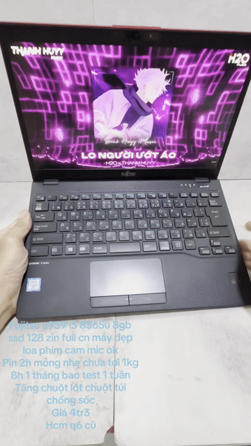 Fujitsu U939 i5 8365U 8GB/128GB Đỏ. Mua bán Laptop tại Quận 6 Tp Hồ Chí Minh được đăng bởi Máy Tính Bảo Ngọc hình 1