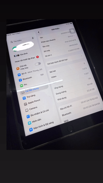 Apple iPad Gen 9 64GB Xám Đã qua sử dụng. Mua bán Máy tính bảng tại Huyện Bình Chánh Tp Hồ Chí Minh được đăng bởi Minh hình 1