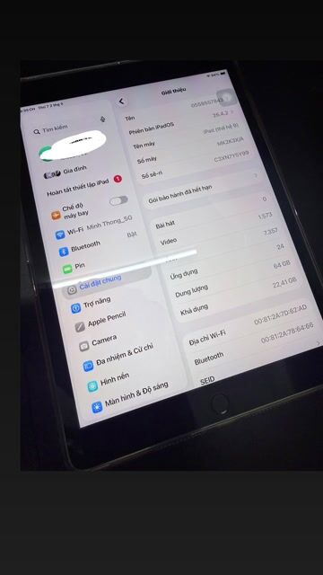Apple iPad Gen 9 64GB Xám Đã qua sử dụng. Mua bán Máy tính bảng tại Huyện Bình Chánh Tp Hồ Chí Minh được đăng bởi Minh hình 1