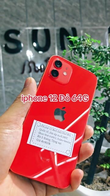 iPhone 12 Đỏ 64G P78% Zin áp Bao chọi nước. Mua bán Điện thoại tại Huyện Trảng Bàng Tây Ninh được đăng bởi Sun Mobile Shop Điện Thoại Trảng Bàng Tây Ninh 01 hình 1
