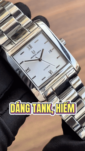 ĐỒNG HỒ NAM CŨ DÁNG TANK UNIVERSAL GENÈVE 861-215. Mua bán Đồng hồ tại Huyện Thanh Trì Hà Nội được đăng bởi Dung Đồng Hồ Chính Hãng Cũ hình 1