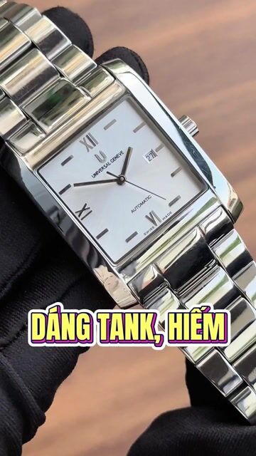 ĐỒNG HỒ NAM CŨ DÁNG TANK UNIVERSAL GENÈVE 861-215. Mua bán Đồng hồ tại Huyện Thanh Trì Hà Nội được đăng bởi Dung Đồng Hồ Chính Hãng Cũ hình 1
