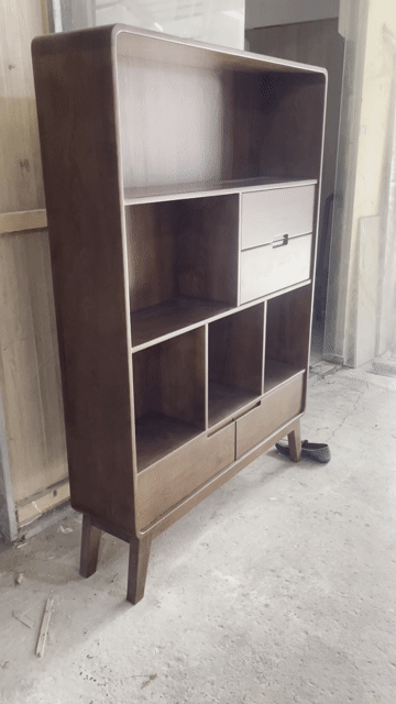 Kệ trang trí Gỗ sồi Nâu 1m26x1m6x30cm. Mua bán Tủ, kệ gia đình tại Huyện Hóc Môn Tp Hồ Chí Minh được đăng bởi Nội Thất Minh Luật  hình 1