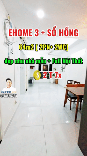 Mua bán Căn hộ Chung cư EHome 3 Quận Bình Tân Tp Hồ Chí Minh diện tích 64 m² giá 2,75 tỷ