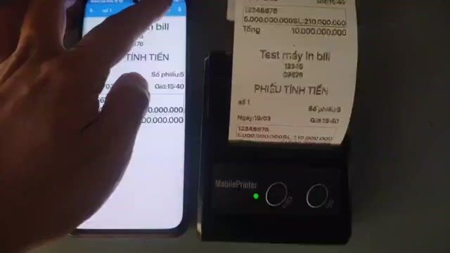 Máy in bill dPos DM01 Bluetooth. Mua bán Đồ dùng văn phòng tại Quận 12 Tp Hồ Chí Minh được đăng bởi ConCopBeo hình 1