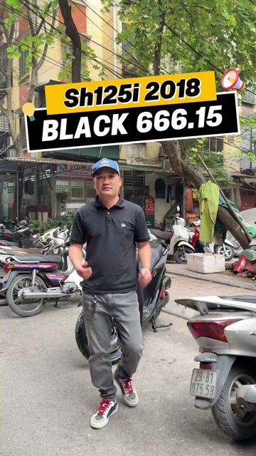Sh125i Black Chất lượng biển đẹp 666.15 Sh 125 HN. Mua bán Xe máy tại Quận Ba Đình Hà Nội được đăng bởi Xe Máy Nam Thi hình 1