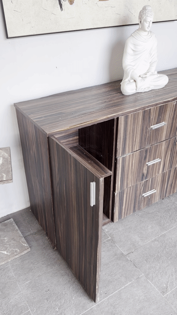 Tủ console gỗ nâu vân gỗ 140cm. Mua bán Tủ, kệ gia đình tại Thành phố Huế Thừa Thiên Huế được đăng bởi TRAN HUY hình 1