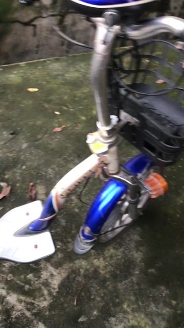 Xe đạp điện Yamaha ASAMA A-48 xanh dương, trắng. Mua bán Xe điện tại Thành phố Thuận An Bình Dương được đăng bởi DO VAN VO hình 1