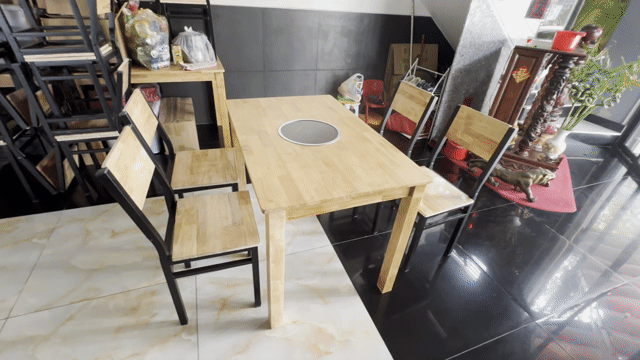 Thanh lý bộ bàn ghế Gỗ - tặng bếp điện tự. Mua bán Bàn ghế tại Quận Bình Tân Tp Hồ Chí Minh được đăng bởi Phụng hình 1