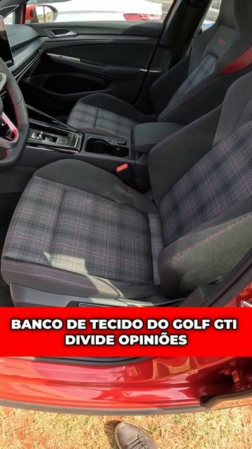BANCO DE TECIDO DO GOLF GTI DIVIDE OPINIÕES