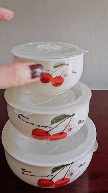 COMBO 03 THỐ SỨ KÈM NẮP. Mua bán Dụng cụ nhà bếp tại Quận 10 Tp Hồ Chí Minh được đăng bởi Khả Vân hình 1