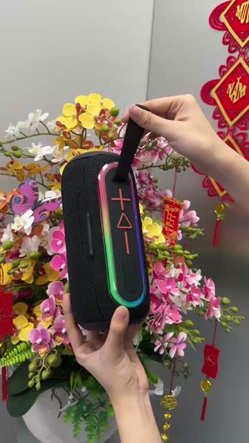 Loa Bluetooth Olike Đen Đèn LED RGB. Mua bán Tivi, Âm thanh tại Huyện Cái Nước Cà Mau được đăng bởi THIÊN PHÚ MOBLE hình 1