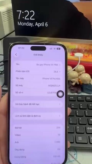 Apple iPhone 14 Pro Max 128GB Trắng. Mua bán Điện thoại tại Quận Ba Đình Hà Nội được đăng bởi Mr Cung hình 1