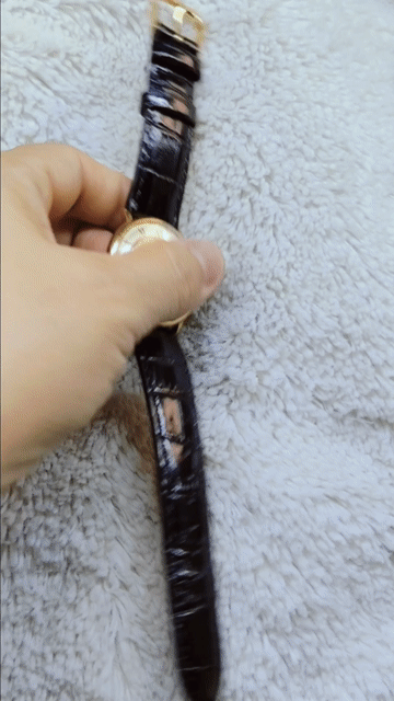 Gro Thụy Sĩ Dây da Đen Vàng 35mm. Mua bán Đồng hồ tại Huyện Bình Chánh Tp Hồ Chí Minh được đăng bởi Phan Thị Thúy Vân hình 1