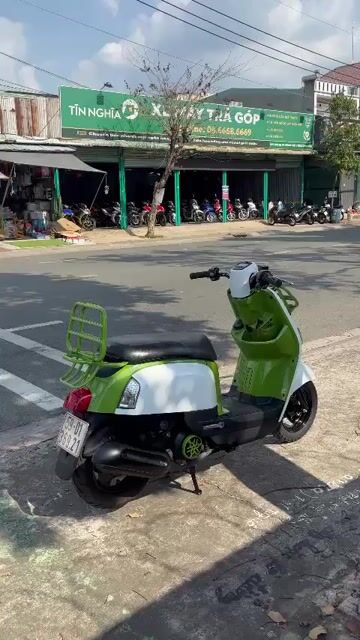 Yamaha Cuxi Trắng Xanh lá. Mua bán Xe máy tại Thị xã Bến Cát Bình Dương được đăng bởi xe máy trả góp tín nghĩa  hình 1