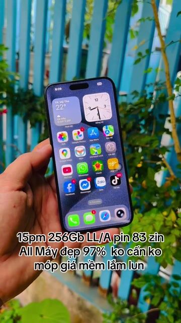 Apple iPhone 15 Pro Max 256GB Xanh LL/A. Mua bán Điện thoại tại Thành phố Mỹ Tho Tiền Giang được đăng bởi LH Max Dilys hình 1
