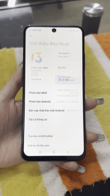 Xiaomi Redmi Note 11 Xanh. Mua bán Điện thoại tại Quận 11 Tp Hồ Chí Minh được đăng bởi Lưu Văn Đủ hình 1