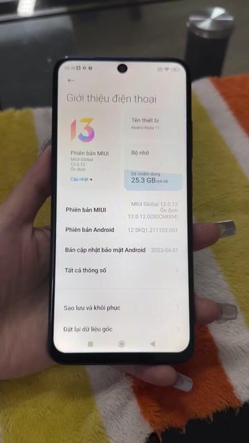 Xiaomi Redmi Note 11 Xanh. Mua bán Điện thoại tại Quận 11 Tp Hồ Chí Minh được đăng bởi Lưu Văn Đủ hình 1