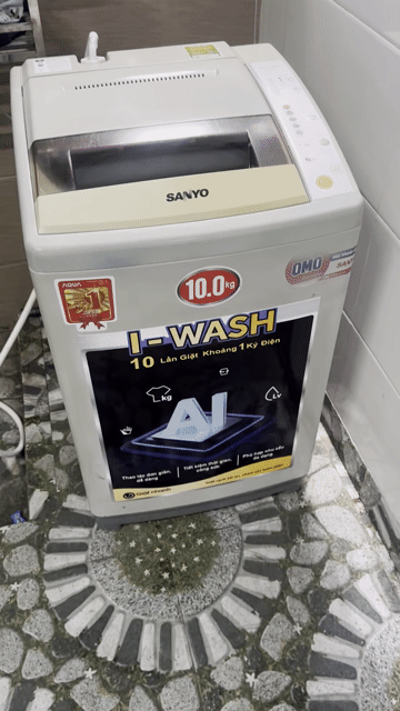 Máy giặt Sanyo 10kg. Mua bán Máy giặt tại Huyện An Dương Hải Phòng được đăng bởi Phát Thanh Lý  hình 1