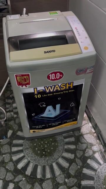 Máy giặt Sanyo 10kg. Mua bán Máy giặt tại Huyện An Dương Hải Phòng được đăng bởi Phát Thanh Lý  hình 1