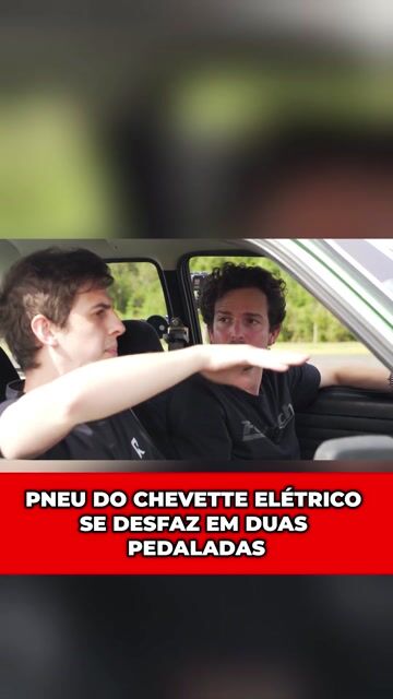 PNEU DO CHEVETTE ELÉTRICO SE DESFAZ EM DUAS PEDALADAS