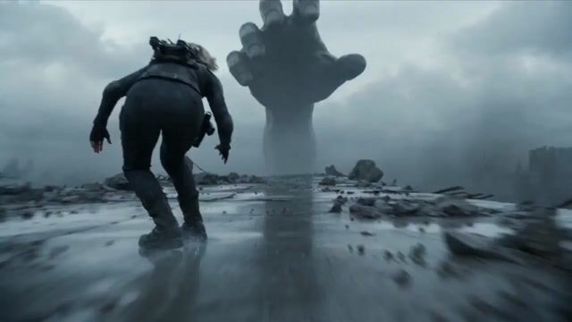 Female Warrior in Tactical Suit at High Speed