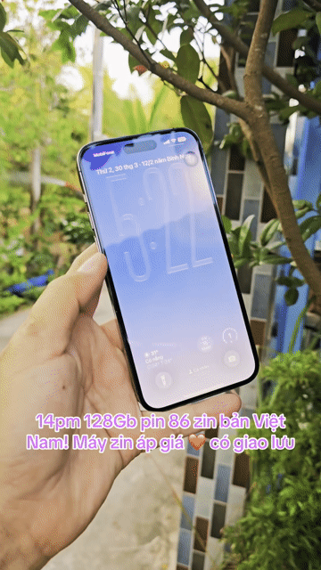 Apple iPhone 14 Pro Max 128GB Tím Việt Nam! pin 86. Mua bán Điện thoại tại Thành phố Mỹ Tho Tiền Giang được đăng bởi LH Max Dilys hình 1