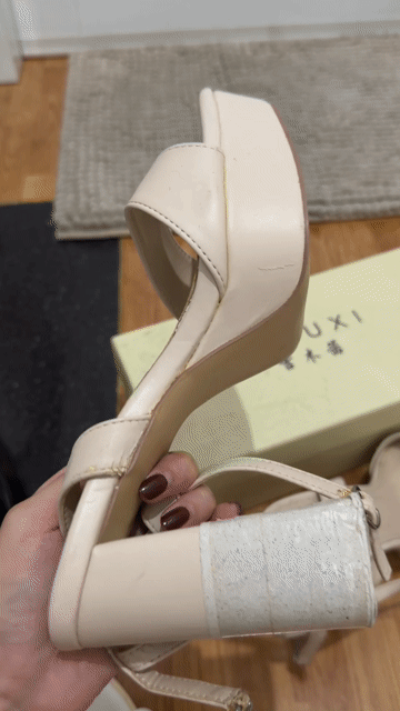 Giày cao gót Nữ Da Kem size 37. Mua bán Giày dép tại Quận 3 Tp Hồ Chí Minh được đăng bởi Xuân Hương hình 1