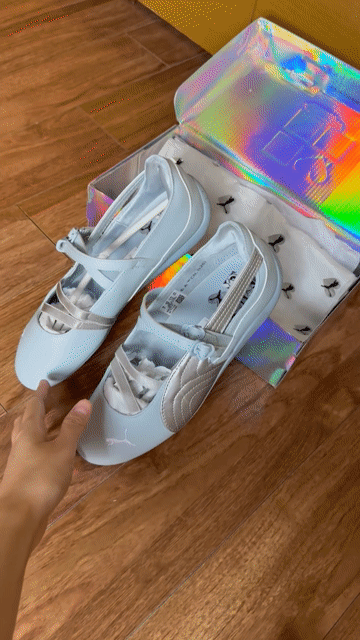 Giày búp bê Puma Ballet Powderpuff girl Nữ. Mua bán Giày dép tại Quận Hai Bà Trưng Hà Nội được đăng bởi Thu Trang Nguyễn Phạm hình 1