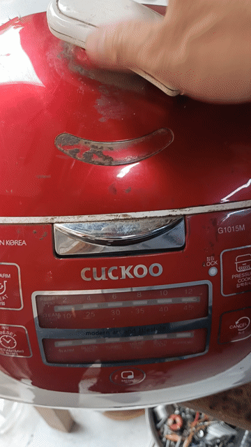 Nồi cơm điện Cuckoo 1015 Đỏ, Trắng. Mua bán Bếp, lò, đồ điện nhà bếp tại Quận Đống Đa Hà Nội được đăng bởi Hà linh hình 1