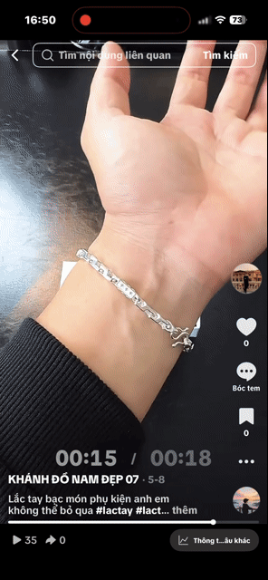 Thanh Lí Lỗ 60% Lắc Tay Bạc Nam Mới. Mua bán Phụ kiện thời trang khác tại Thành phố Sóc Trăng Sóc Trăng được đăng bởi Khánh hình 1