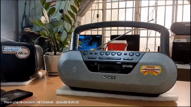 Radio Cassette CD Sony CFD-S07CP như mới. Mua bán Tivi, Âm thanh tại Quận Tân Bình Tp Hồ Chí Minh được đăng bởi Thietkerap24h hình 1