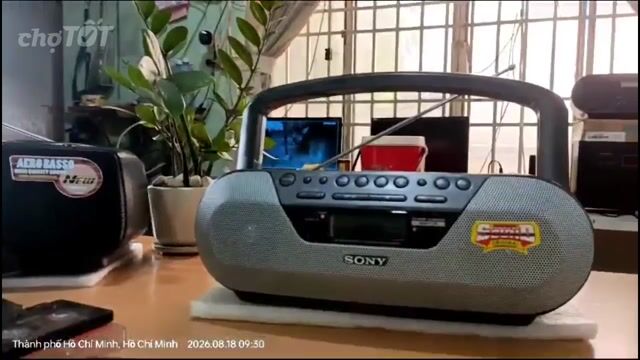 Radio Cassette CD Sony CFD-S07CP như mới. Mua bán Tivi, Âm thanh tại Quận Tân Bình Tp Hồ Chí Minh được đăng bởi Thietkerap24h hình 1