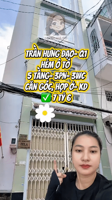 Mua bán Nhà ở Quận 1 Tp Hồ Chí Minh giá 7,6 tỷ