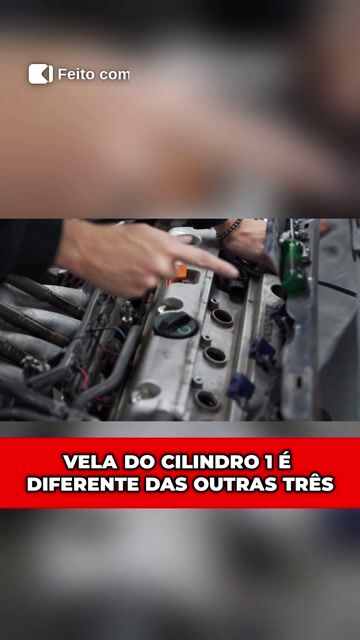 VELA DO CILINDRO 1 É DIFERENTE DAS OUTRAS TRÊS