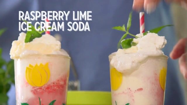 Raspberry Lime Ice Cream Soda thumbnail