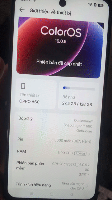 OPPO A60 ram 8/128có giao lưu thu xác điện thoại. Mua bán Điện thoại tại Huyện Kế Sách Sóc Trăng được đăng bởi thu xác điện thoại giá cao tận nơi  hình 1