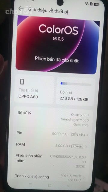 OPPO A60 ram 8/128có giao lưu thu xác điện thoại. Mua bán Điện thoại tại Huyện Kế Sách Sóc Trăng được đăng bởi thu xác điện thoại giá cao tận nơi  hình 1