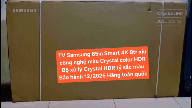 TV 4K Samsung 65DU7000 65in 4K Smart TV BH 12/2026. Mua bán Tivi, Âm thanh tại Quận 8 Tp Hồ Chí Minh được đăng bởi Nguyen nguyen hình 1