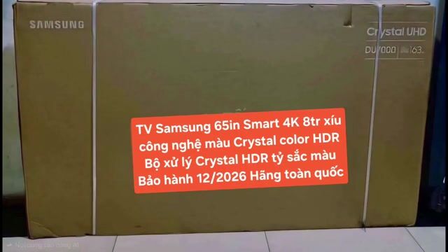TV 4K Samsung 65DU7000 65in 4K Smart TV BH 12/2026. Mua bán Tivi, Âm thanh tại Quận 8 Tp Hồ Chí Minh được đăng bởi Nguyen nguyen hình 1