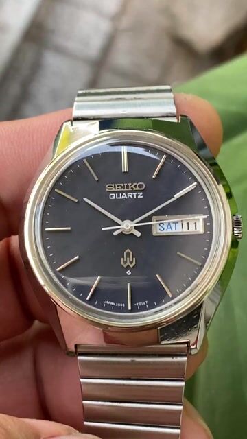 Seiko 3803-7010 Thép không gỉ Xanh Navi Nam. Mua bán Đồng hồ tại Thành phố Long Xuyên An Giang được đăng bởi Chân Đất Miền Tây hình 1
