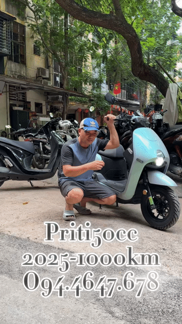 SYM Priti 50cc 2025 Xanh ngọc 1000km cực Mới. Mua bán Xe máy tại Quận Ba Đình Hà Nội được đăng bởi Xe Máy Nam Thi hình 1
