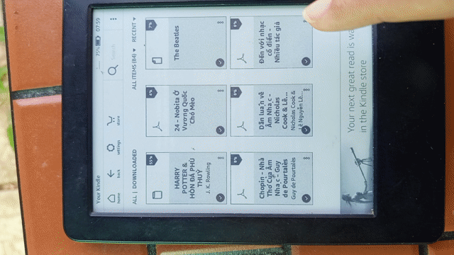 Máy đọc sách Amazon Kindle Đen. Mua bán Máy tính bảng tại Huyện Đạ Tẻh Lâm Đồng được đăng bởi Shop Guitar Sinh Viên hình 1