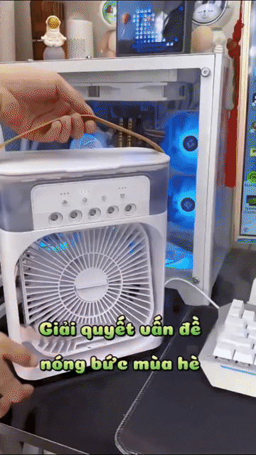 Quạt điều hòa mini đen (từ 2 sp miễn ship). Mua bán Quạt tại Thành phố Hà Tĩnh Hà Tĩnh được đăng bởi Đại Lý Quang Trung hình 1