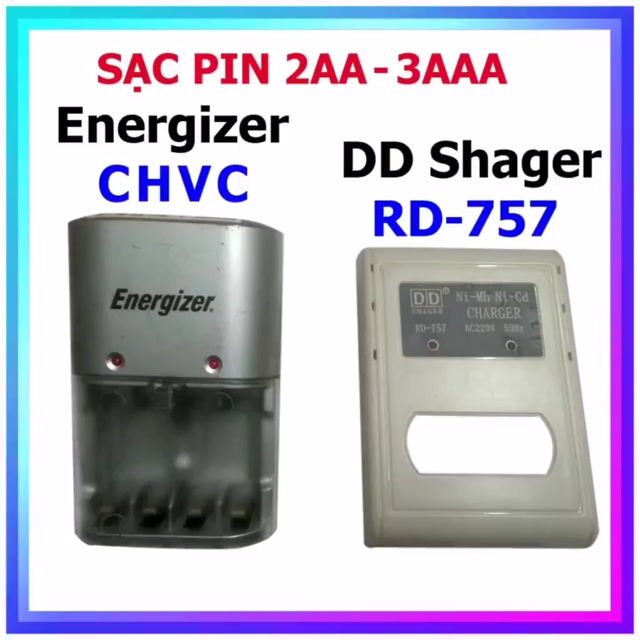Sạc pin 2AA 3AAA Energizer CHVC, DD Shager RD-757. Mua bán Phụ kiện (Màn hình, Chuột...) tại Huyện Trảng Bom Đồng Nai được đăng bởi Thanh Ly hình 1