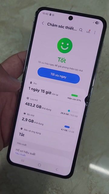 Samsung Z Flip 5 512GB Tím. Mua bán Điện thoại tại Huyện Bình Chánh Tp Hồ Chí Minh được đăng bởi Thảo Samsung hình 1