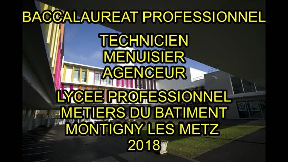 Le Baccalauréat Professionnel Technicien Menuisier Agenceur