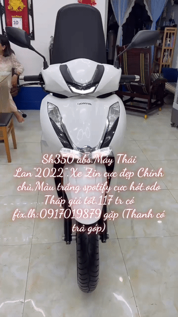 Honda SH 350i 2022 Trắng Thái Lan. Mua bán Xe máy tại Thành phố Vũng Tàu Bà Rịa - Vũng Tàu được đăng bởi XE MÁY BẢO THANH  TPVŨNG TÀU hình 1
