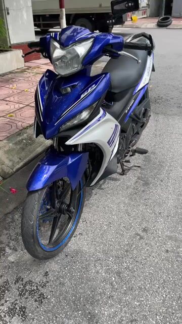 Xe côn tay Yamaha Exciter 135 xanh trắng. Mua bán Xe máy tại Quận Hồng Bàng Hải Phòng được đăng bởi Bánh Bao hình 1